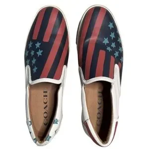 Coach | Shoes | Coach Rockaway Leather Flag Slip On Casual  display picture 2